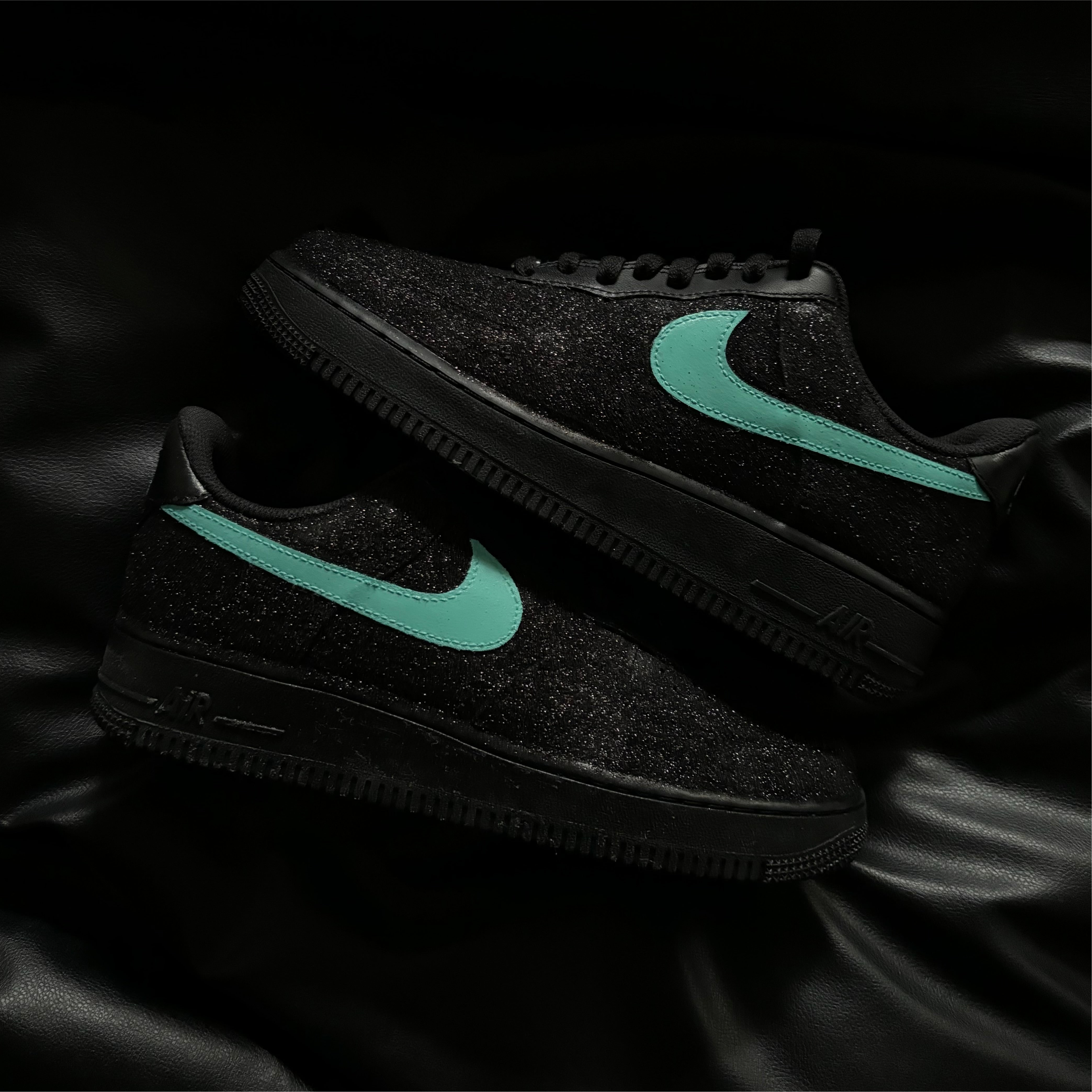 Nike Air Force 1 x Black Shimmer Knickgasm