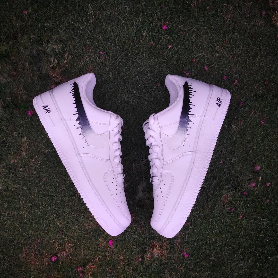 Nike Air Force x Black and White Drip – Knickgasm