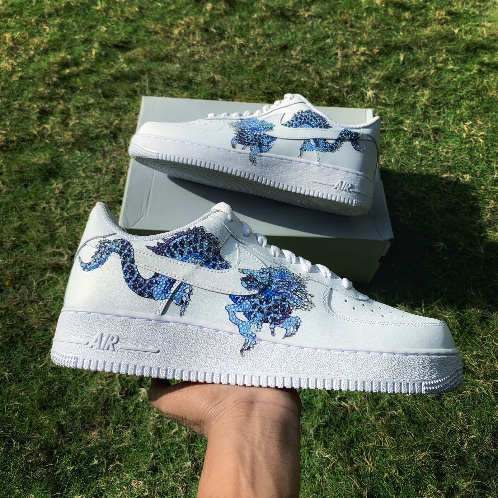 Nike Air Force 1 x Bling Sapphire Dragon Knickgasm