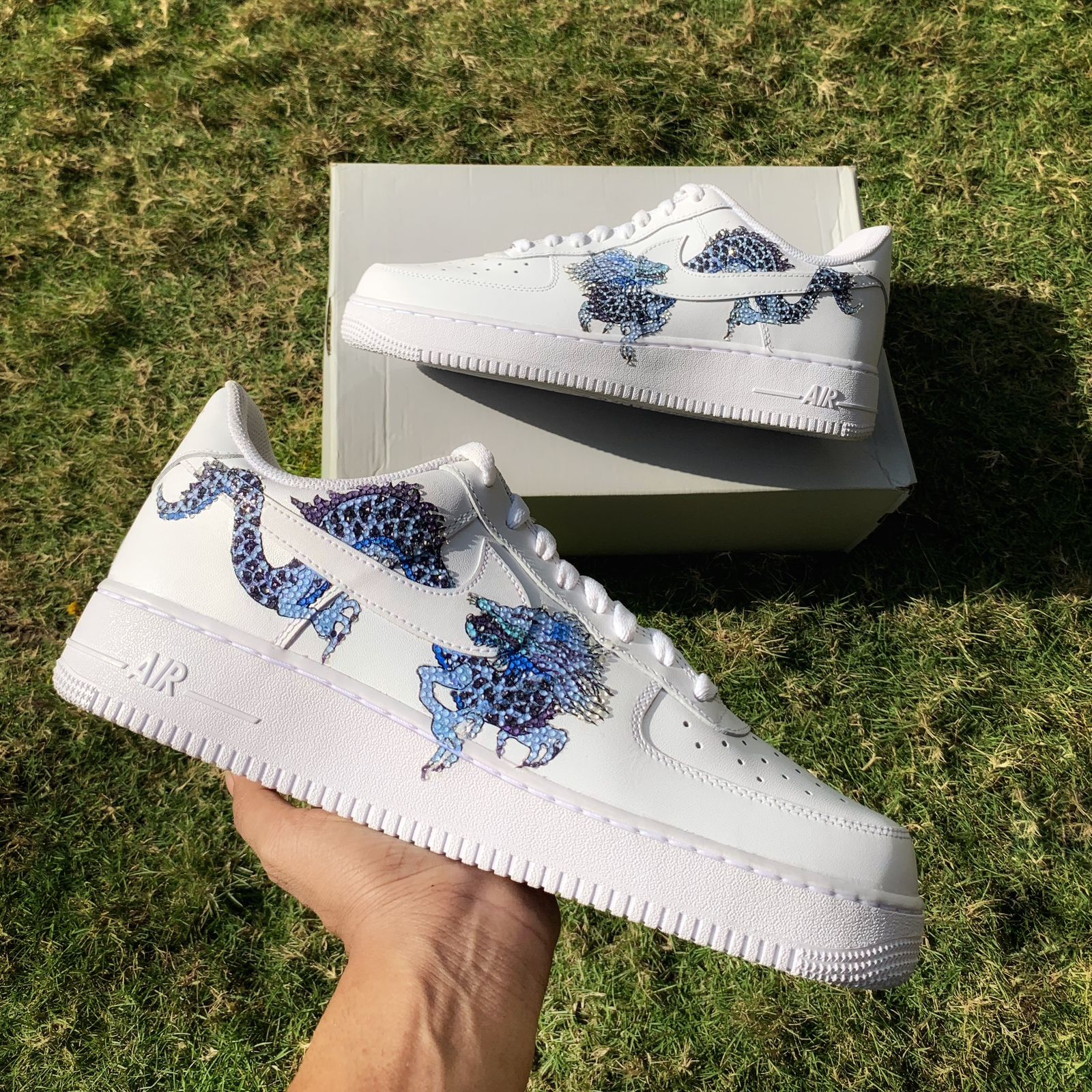 Nike Air Force 1 x Bling Sapphire Dragon Knickgasm