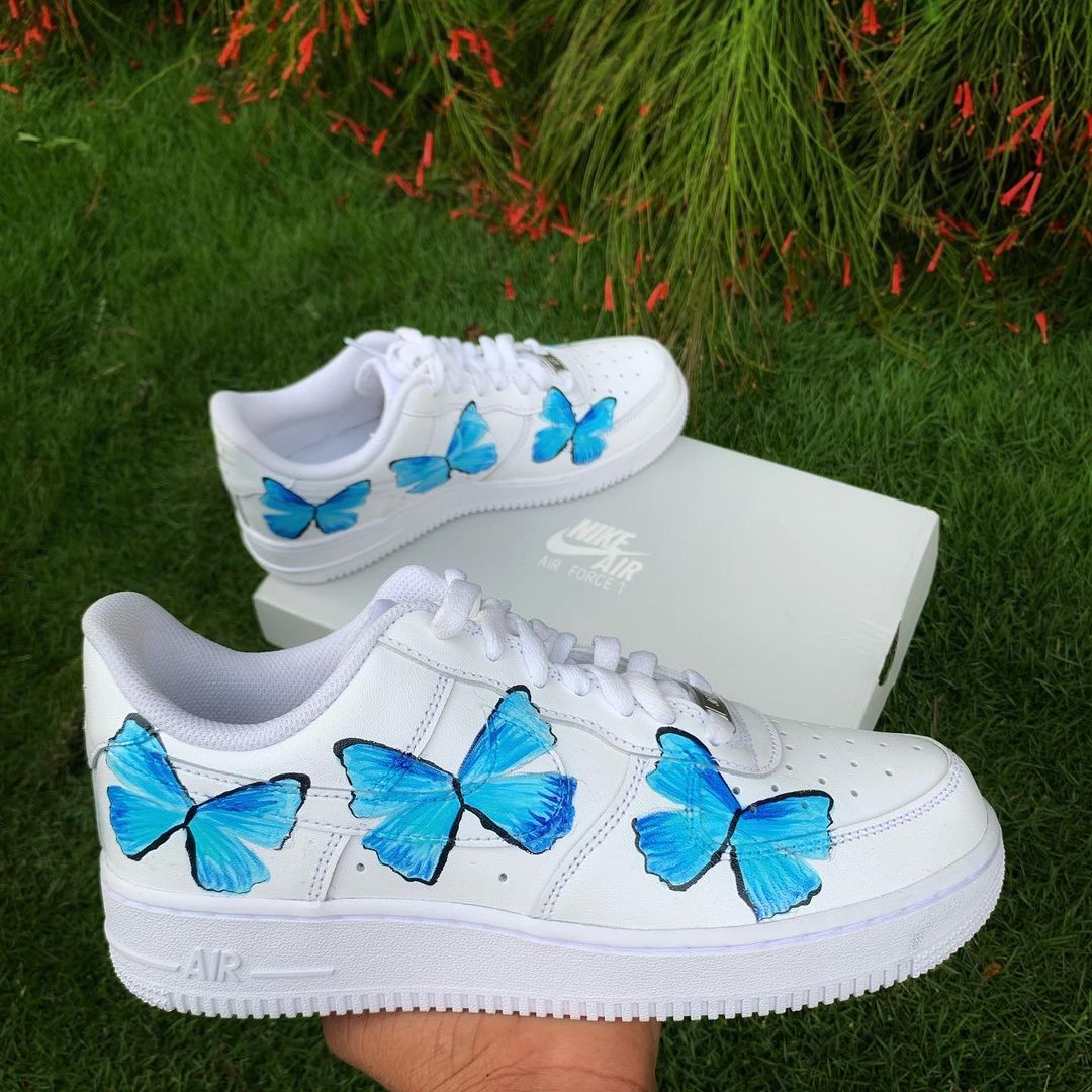 Nike Air Force 1 x Blue Butterfly Knickgasm