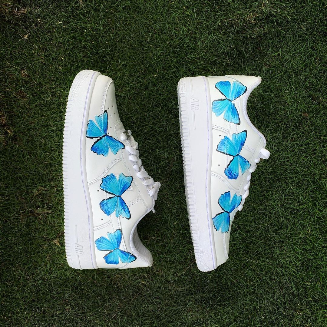 Nike Air Force 1 x Blue Butterfly Knickgasm