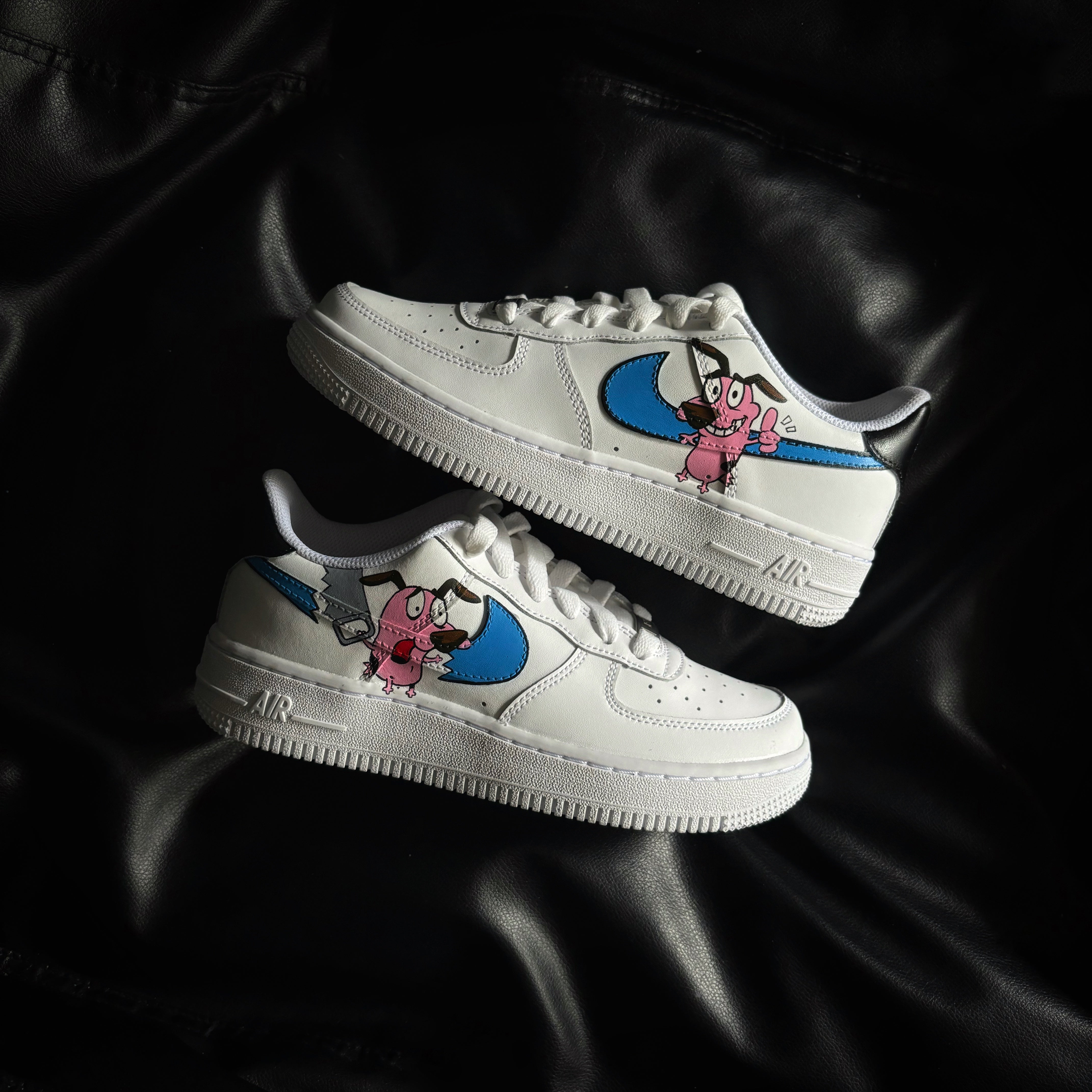 Nike Air Force 1 x Courage the Cowardly Dog Knickgasm