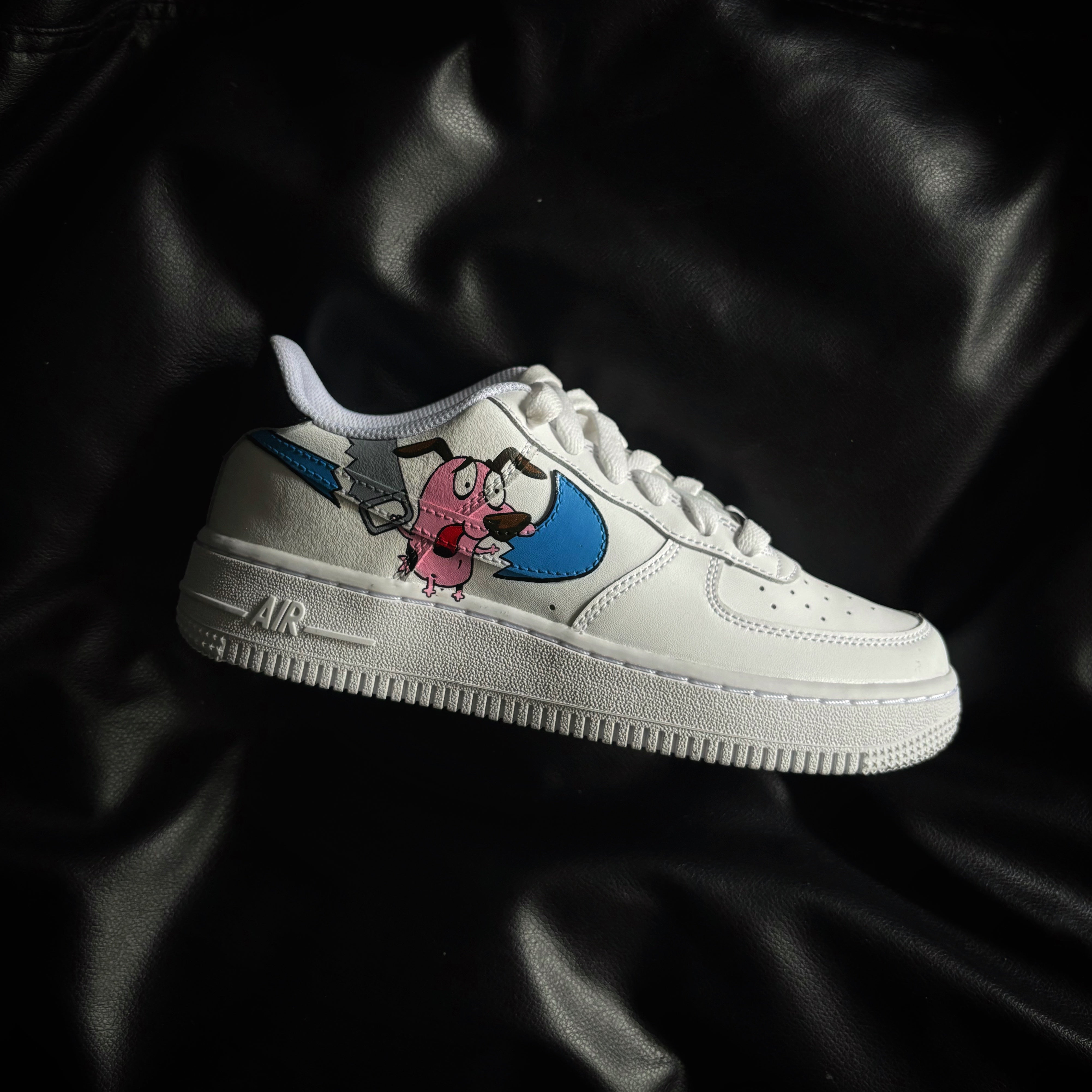 Nike Air Force 1 x Courage the Cowardly Dog Knickgasm