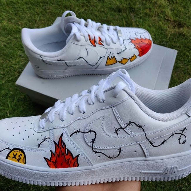 Nike Air Force 1 x Flames Knickgasm