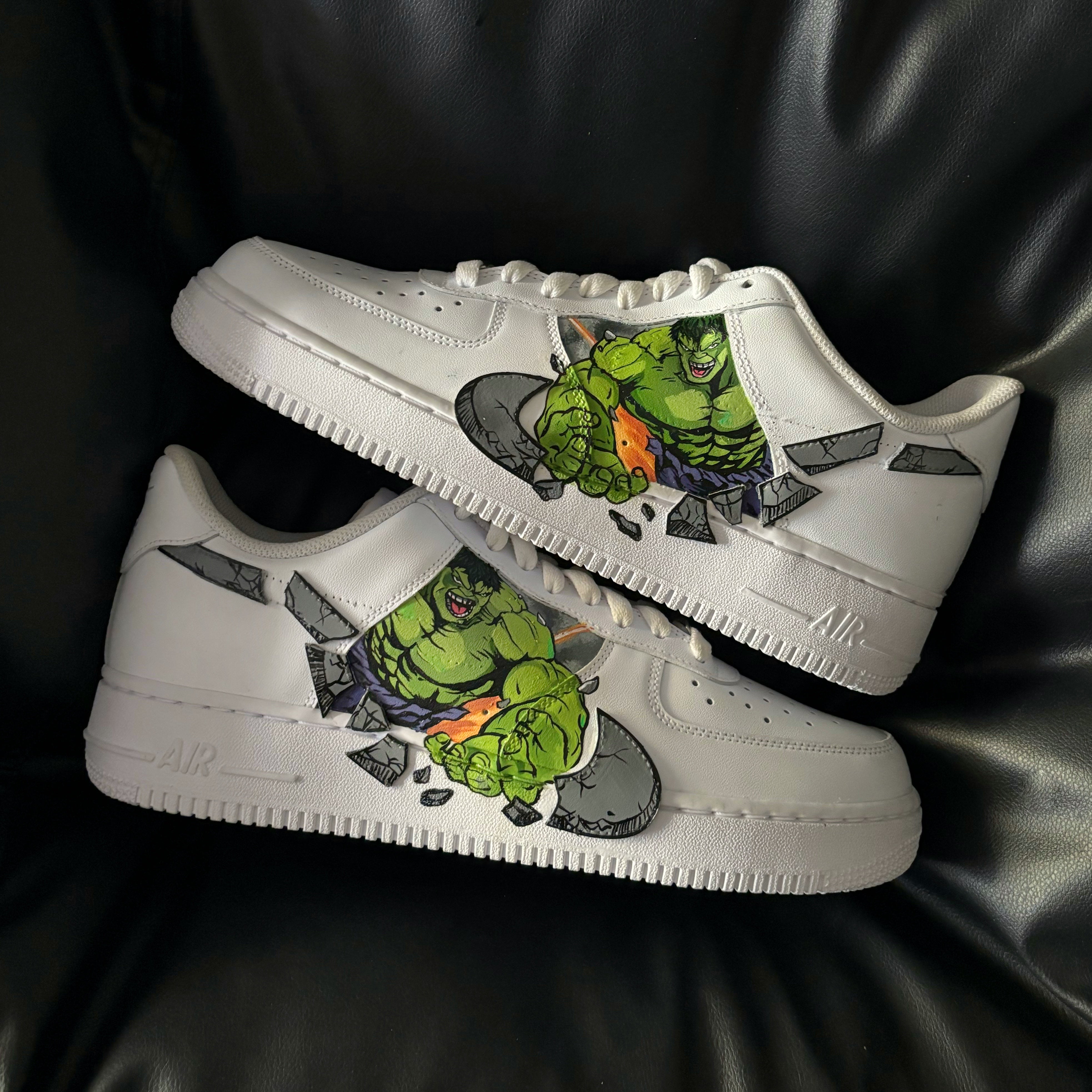 Nike Air Force 1 x Hulk Custom Knickgasm