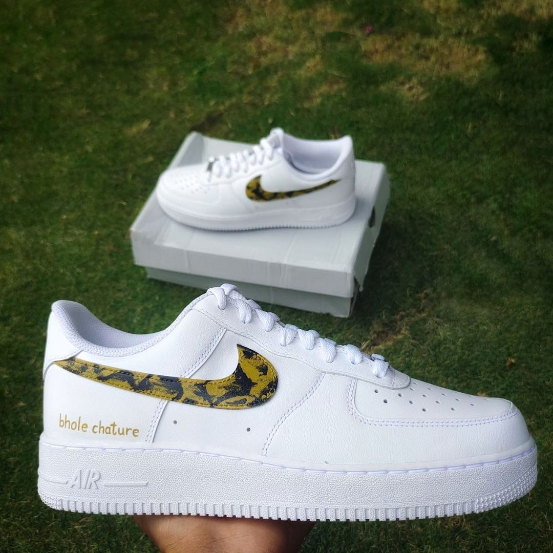 Nike Air Force 1 x Leopard swoosh Knickgasm