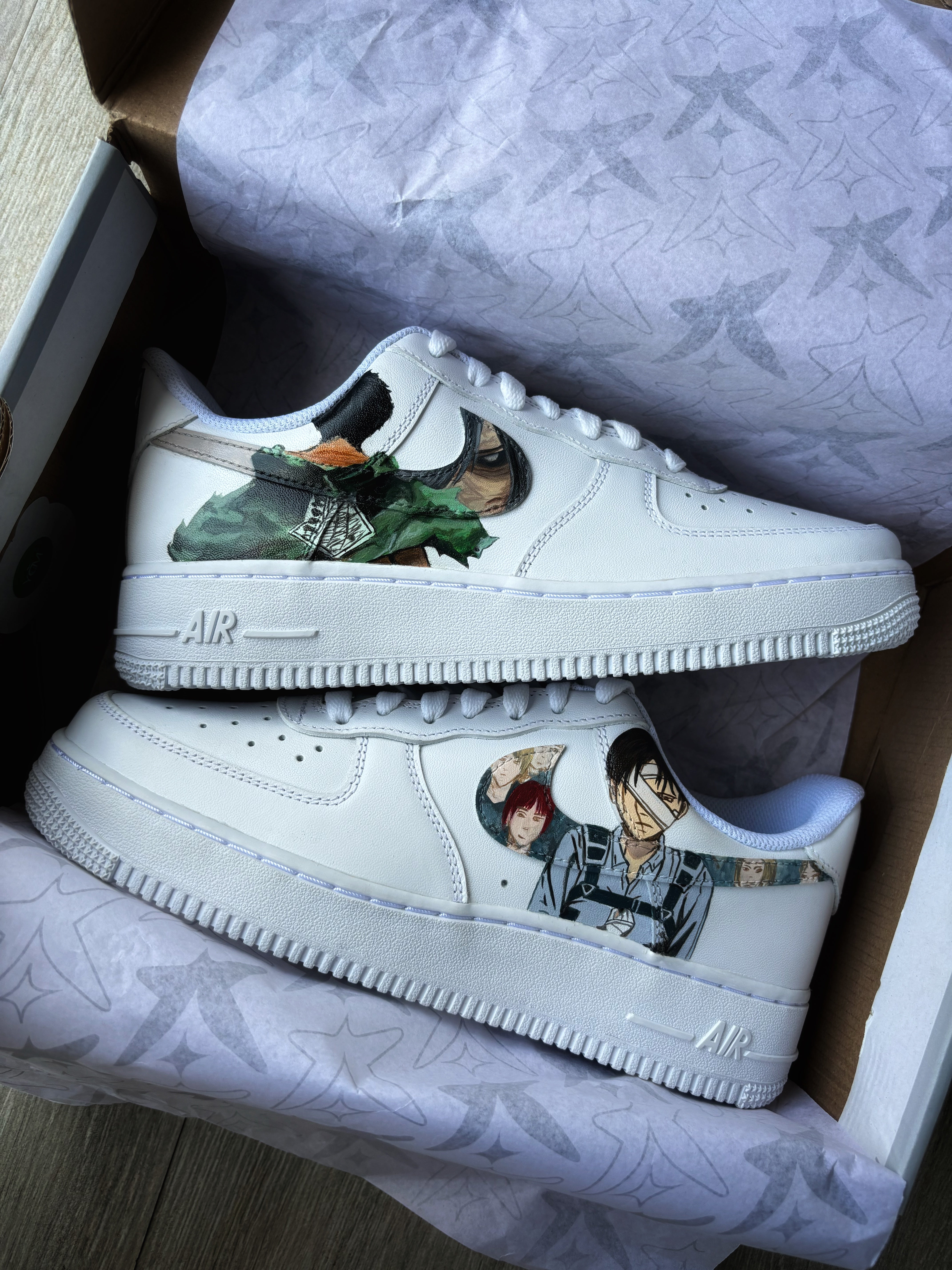 Nike Air Force 1 x Levi x Ackerman Attack On Titan Knickgasm