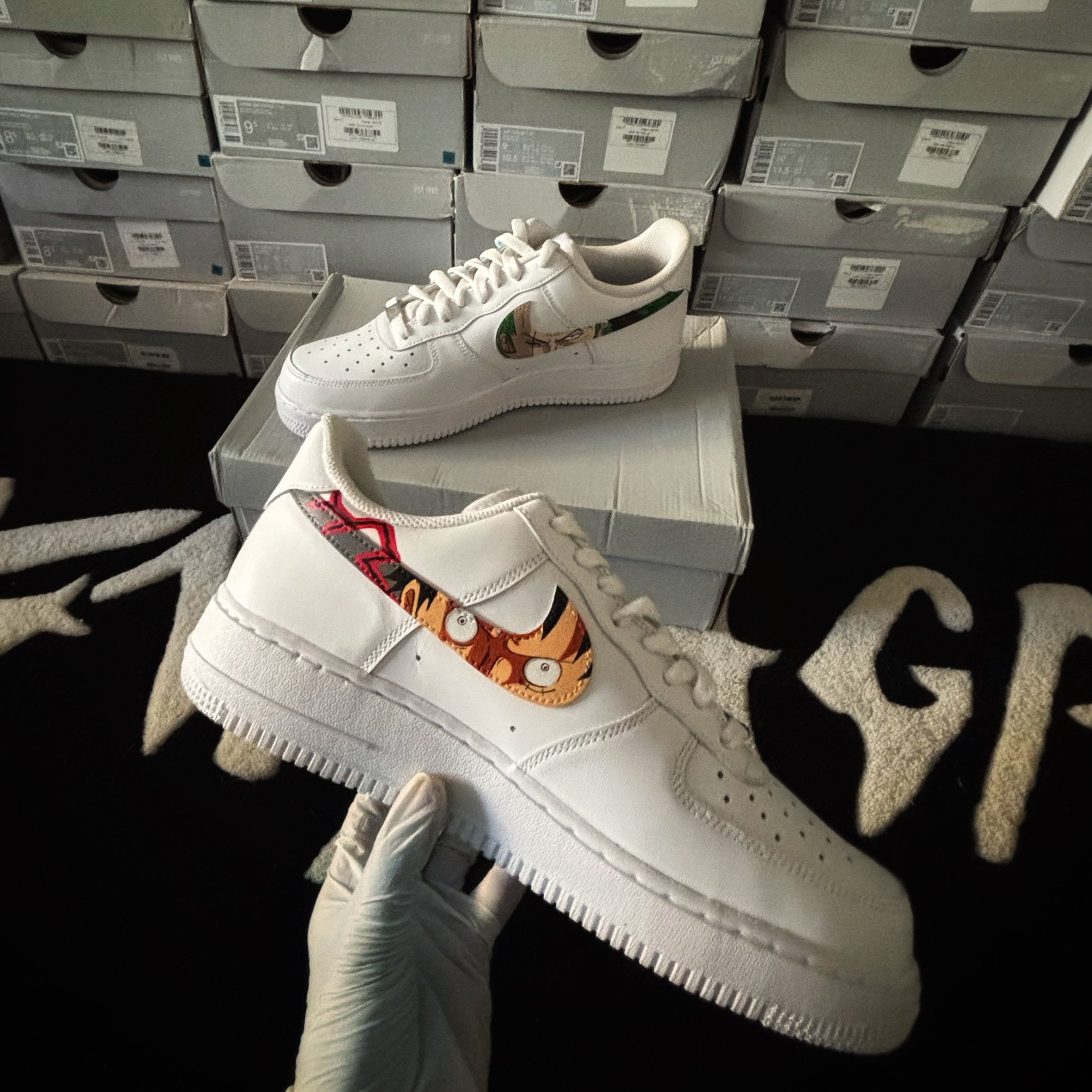 Nike Air Force 1 x Luffy And Zoro Swoosh Knickgasm