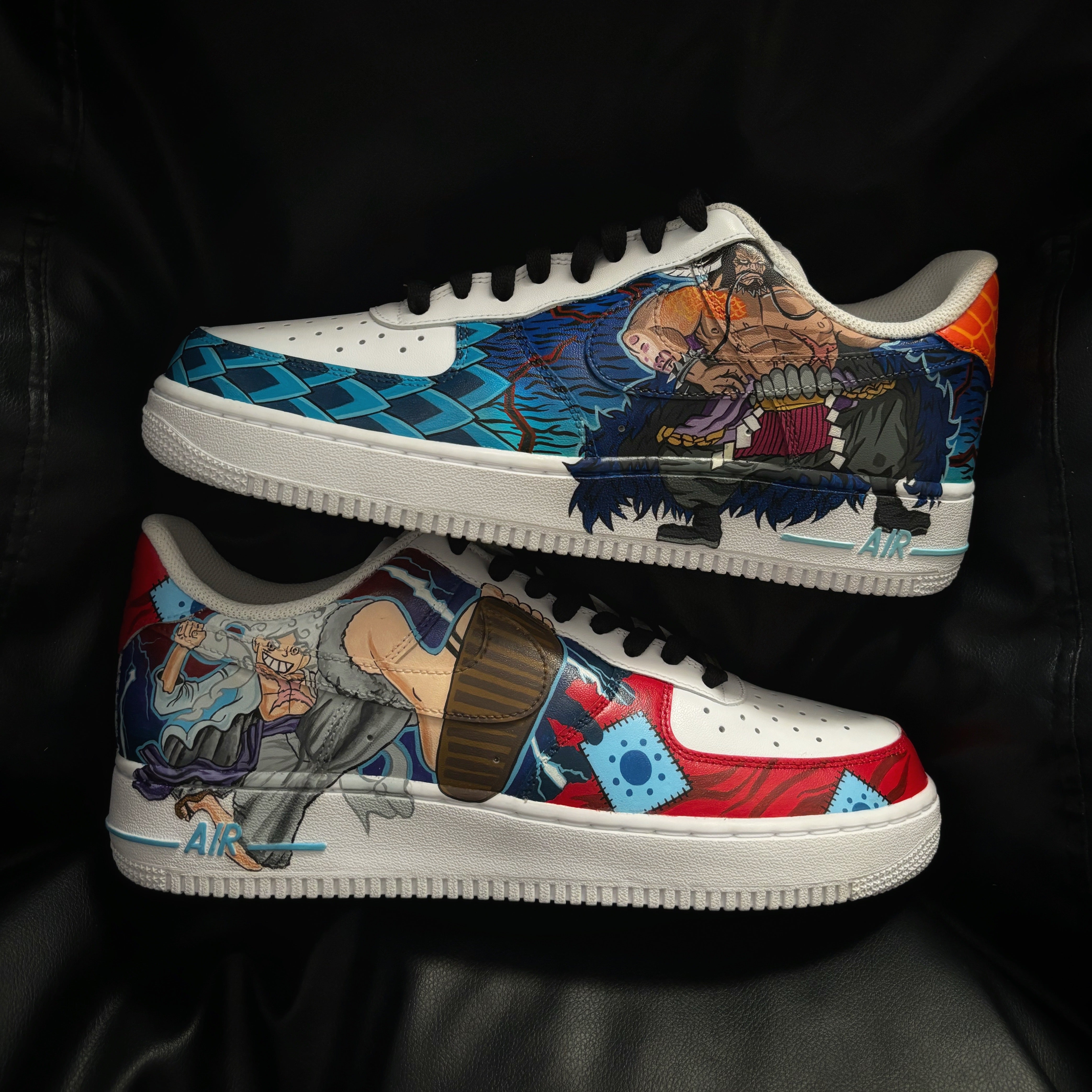 Nike Air Force 1 x Luffy Gear 5 x Kaido Knickgasm