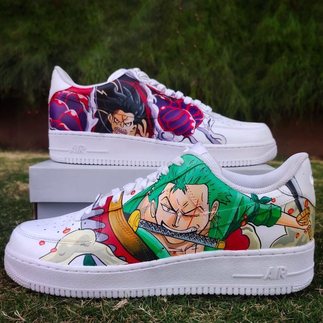 Nike Air Force 1 x Luffy x Zoro One piece Knickgasm