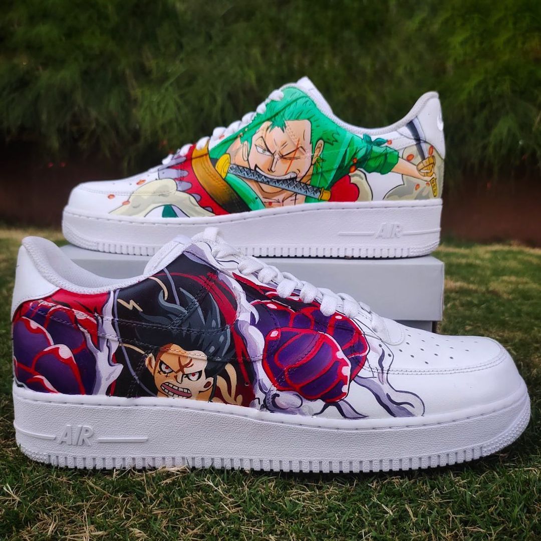 Nike Air Force 1 x Luffy x Zoro One piece Knickgasm