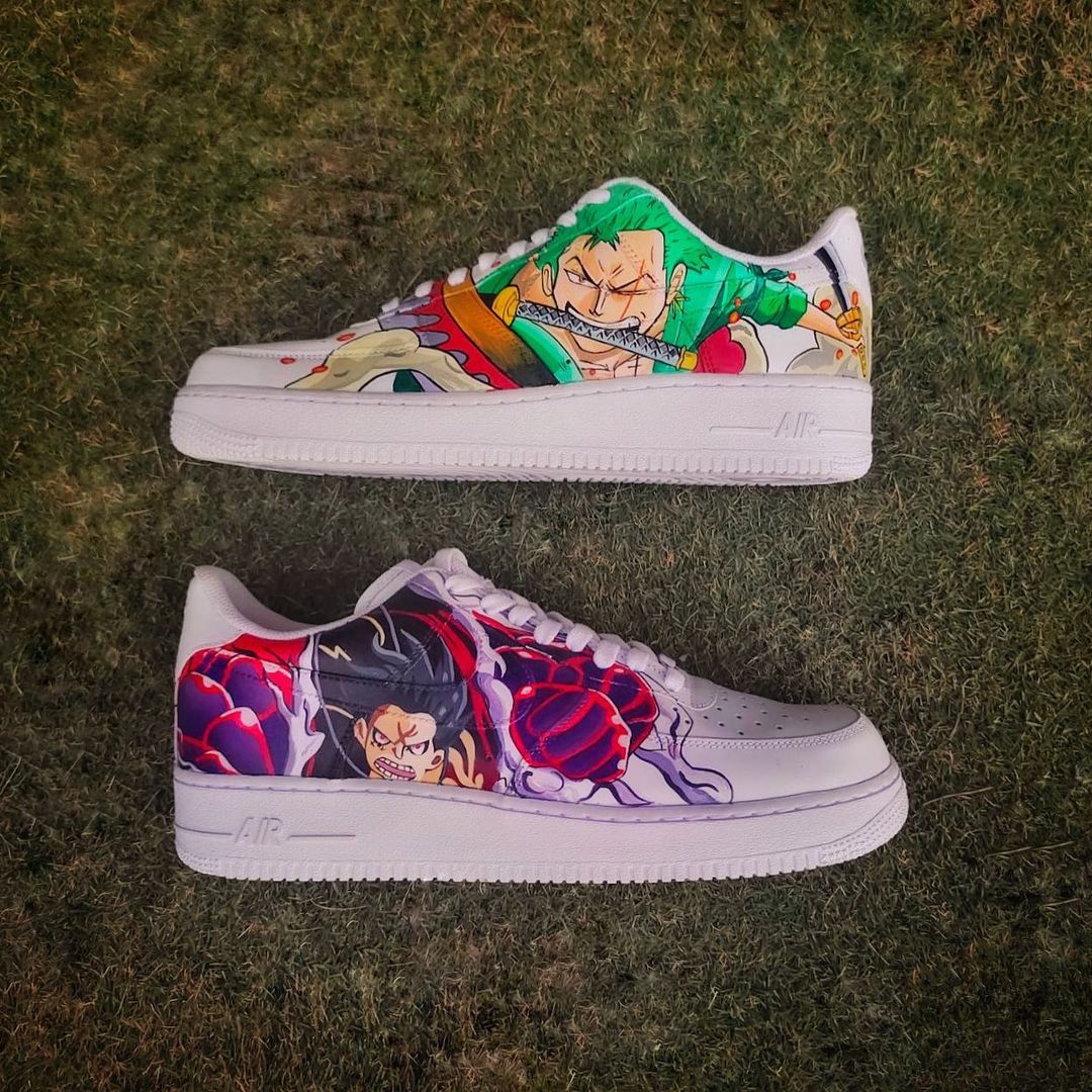 Nike Air Force 1 x Luffy x Zoro One piece Knickgasm