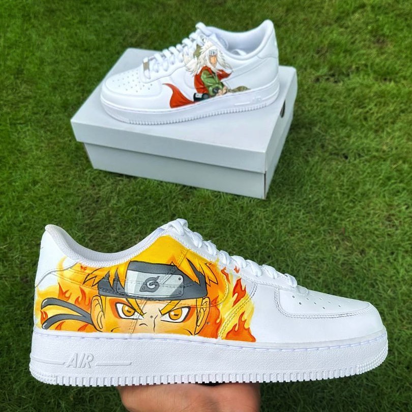 Custom Naruto Shoes Nike Naruto X Sasuke Customized Nike Air Force