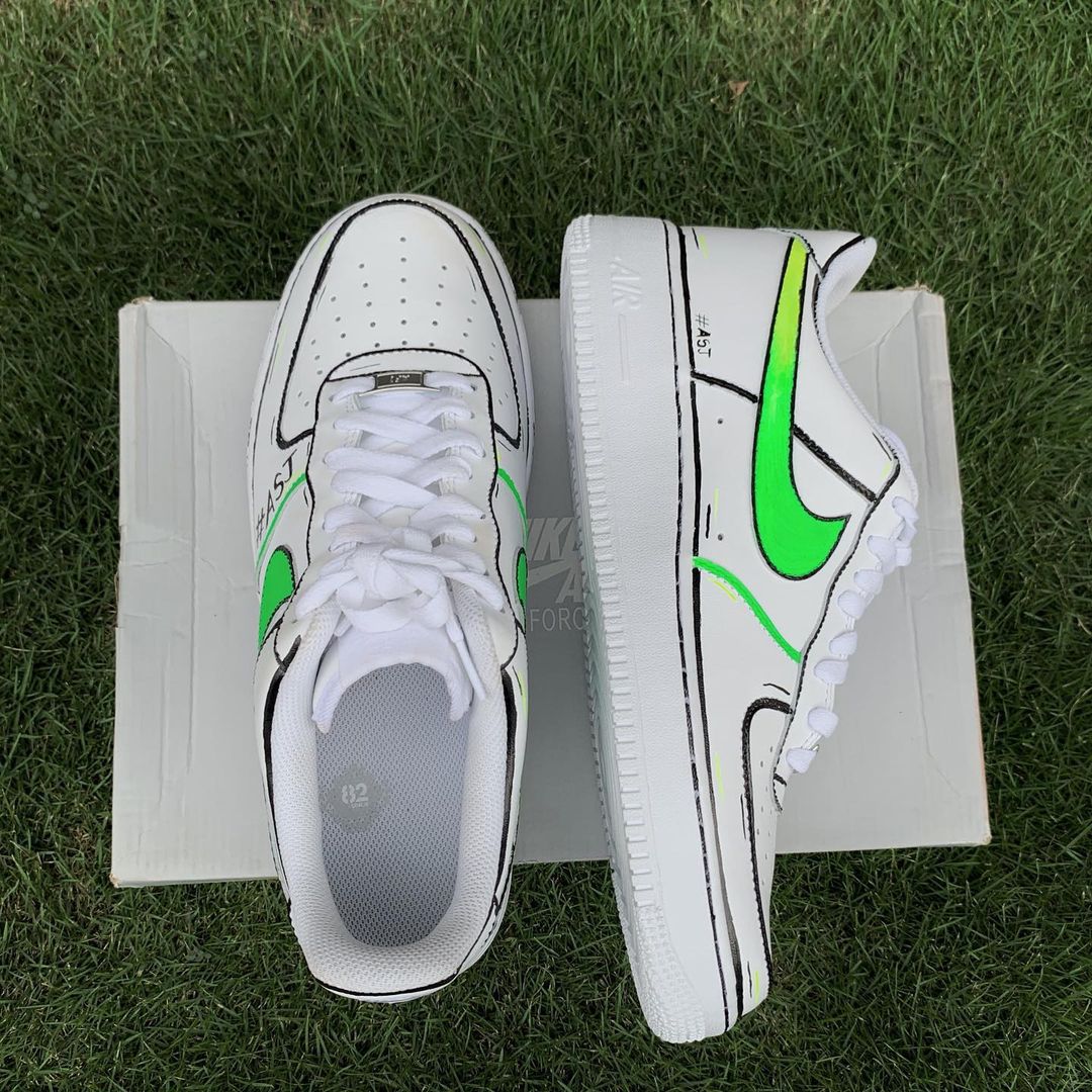 Nike Air Force x Neon Gradient – Knickgasm