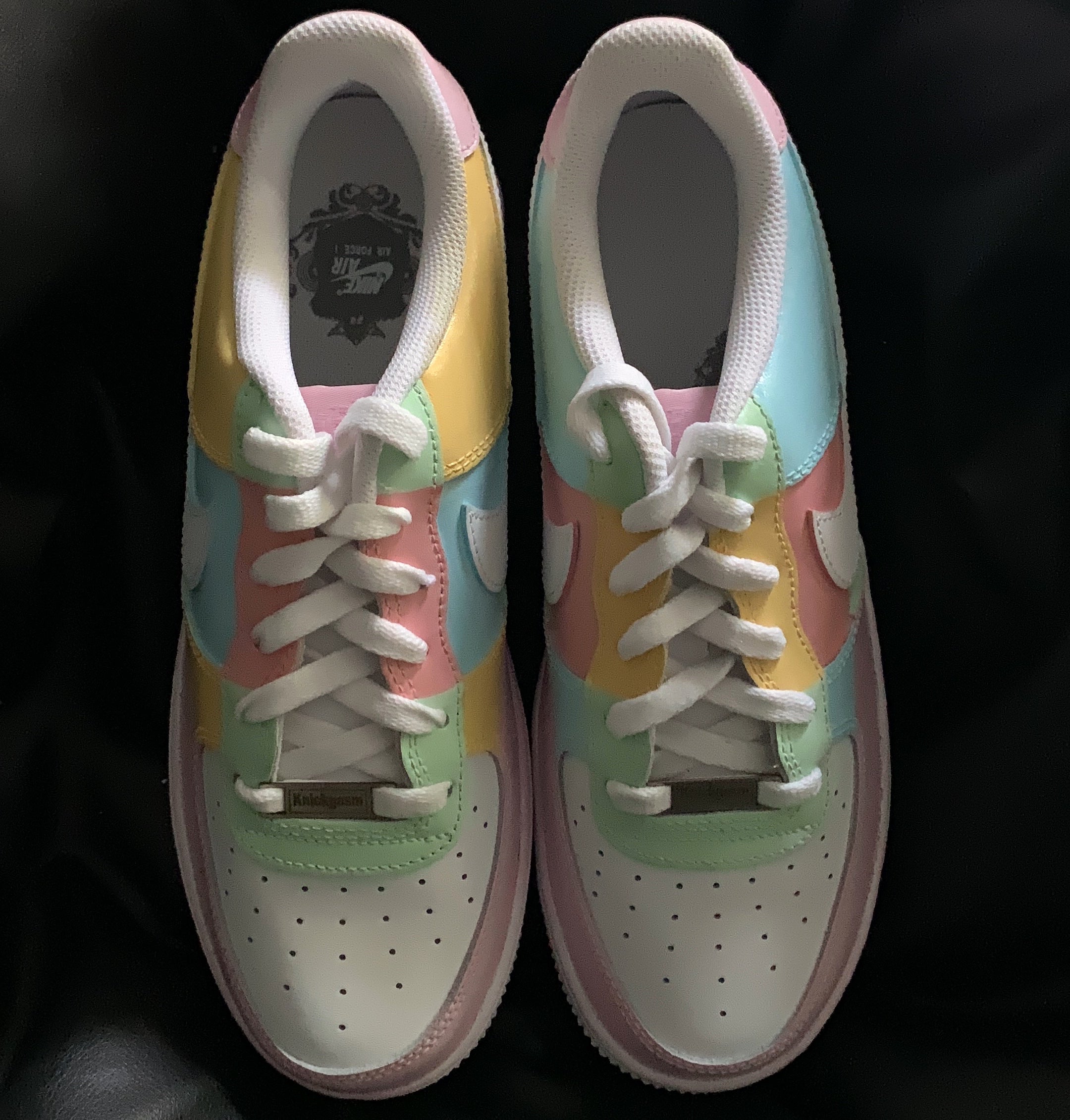 Color Block Pastel Color Sneakers Nike Air Force X Sweet Candy