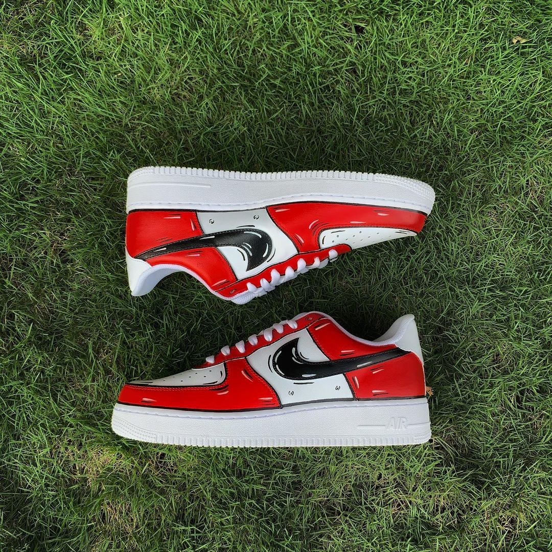 Nike Air Force 1 x Red Cartoon Knickgasm