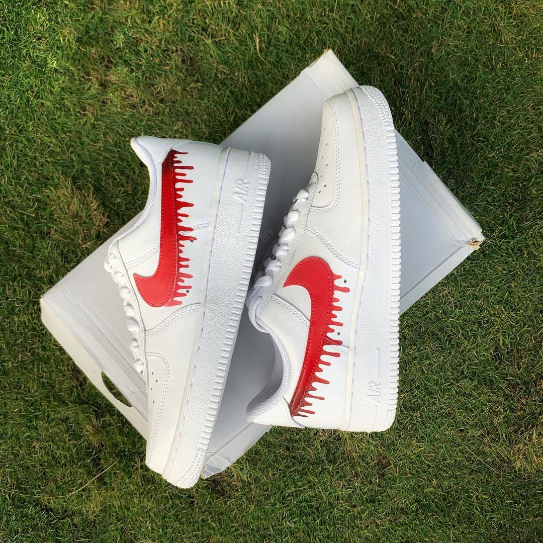 Nike Air Force 1 x Red Drip Knickgasm