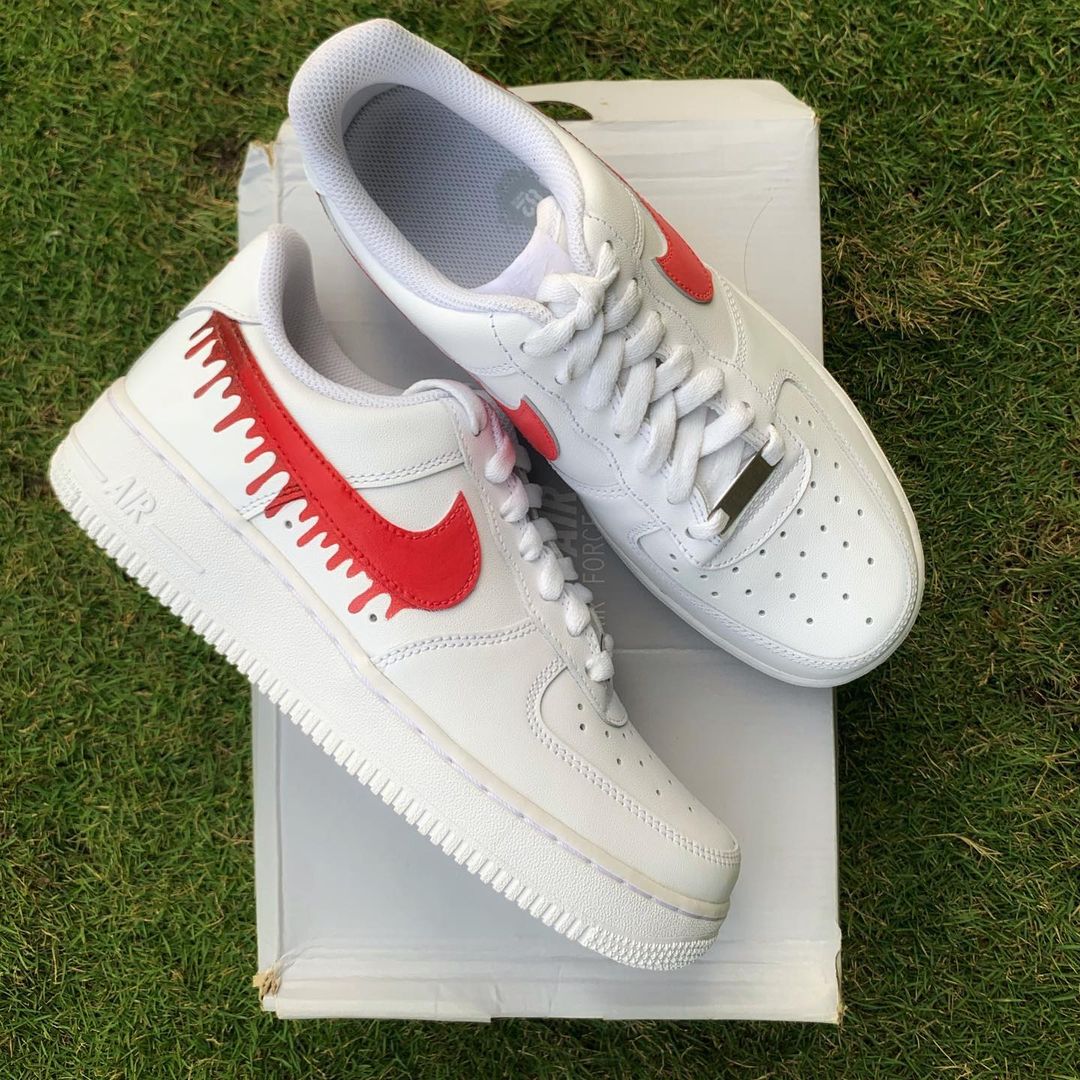 Nike Air Force 1 x Red Drip Knickgasm