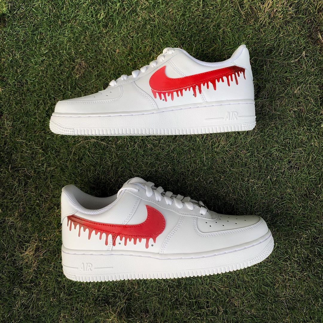 Nike Air Force 1 x Red Drip Knickgasm