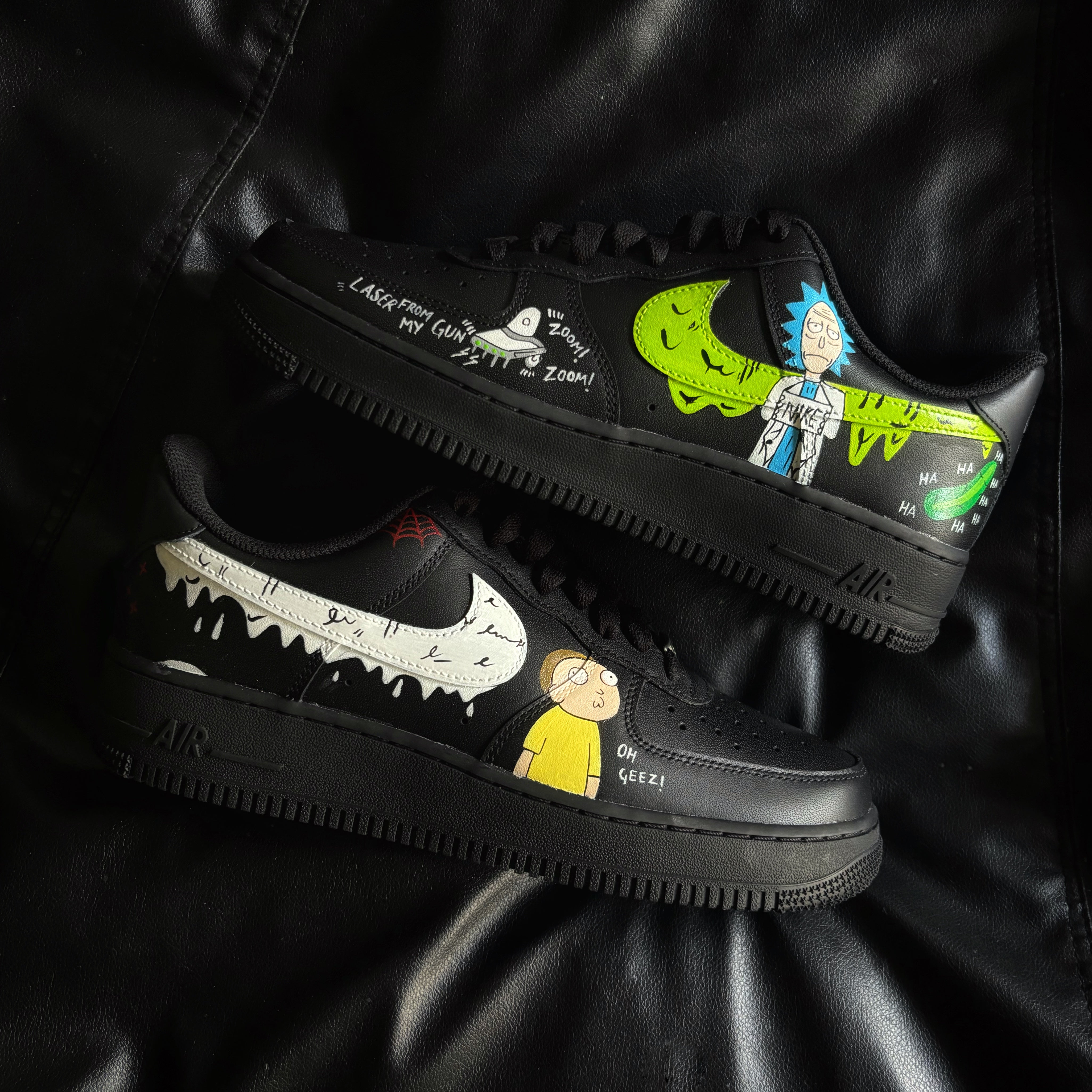 Nike Air Force 1 x Rick and Morty Knickgasm