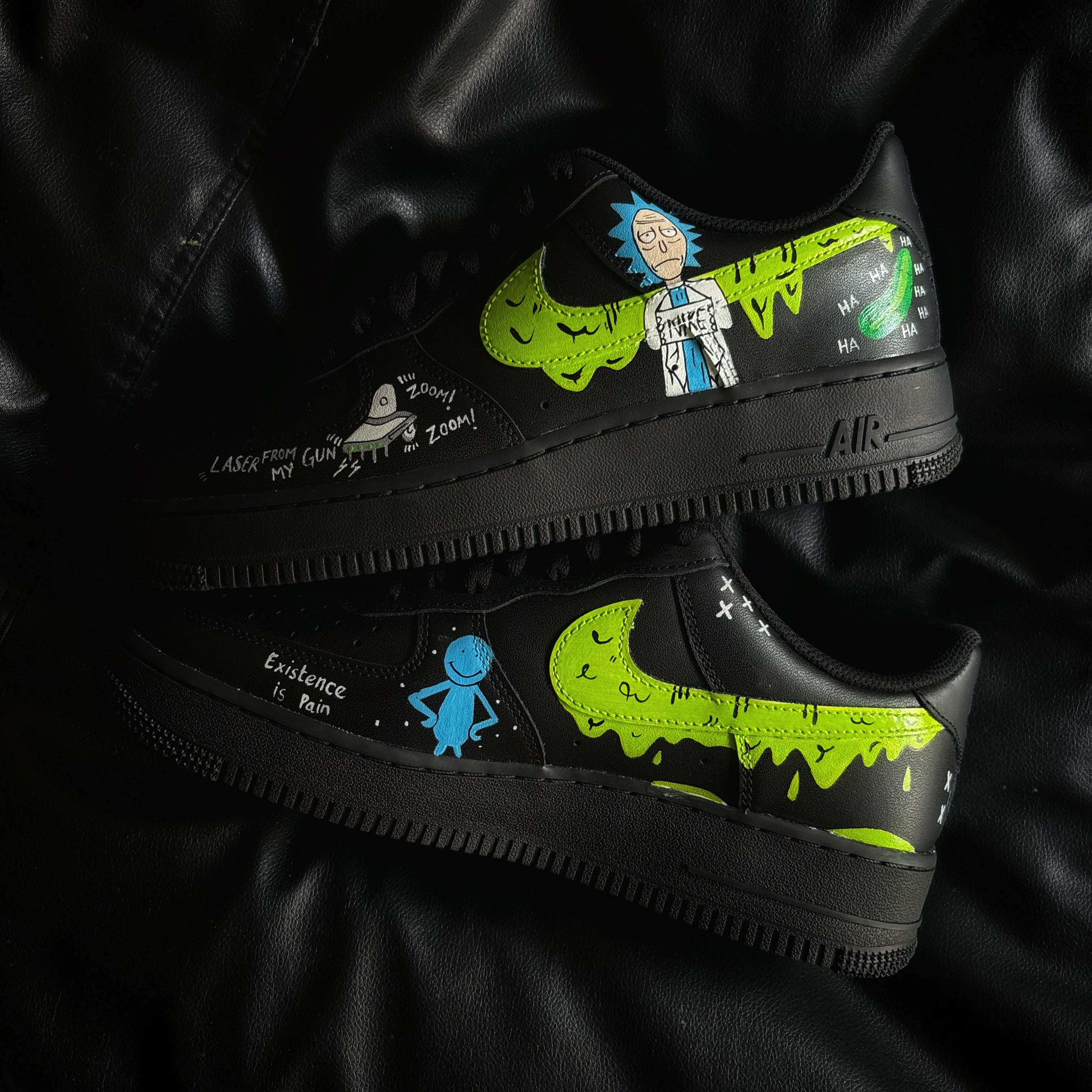 Nike Air Force 1 x Rick and Morty Knickgasm