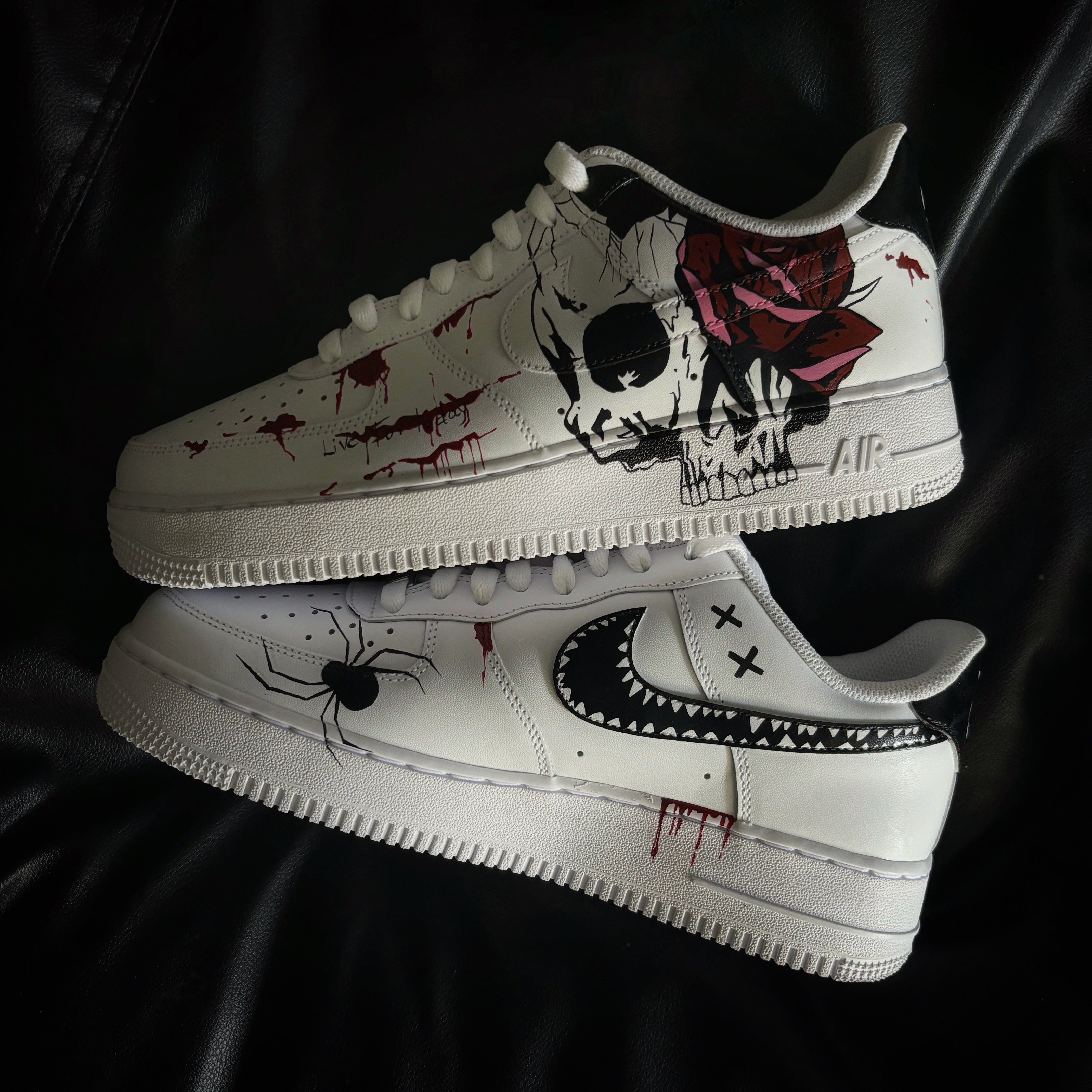 Nike Air Force 1 x Skull N’ Roses Halloween 🎃 Knickgasm