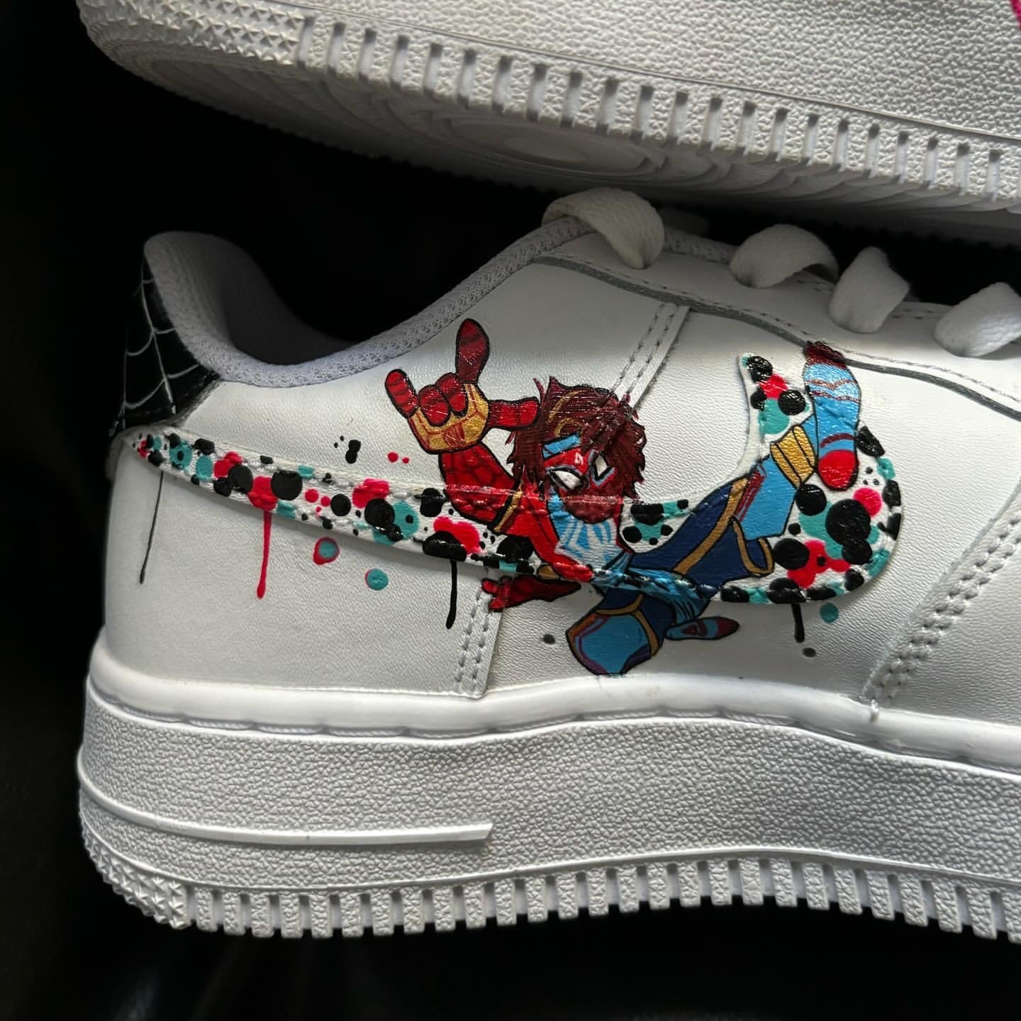 Af1 Shoes Custom Among Us Shoes Nike Air Force X Spiderman