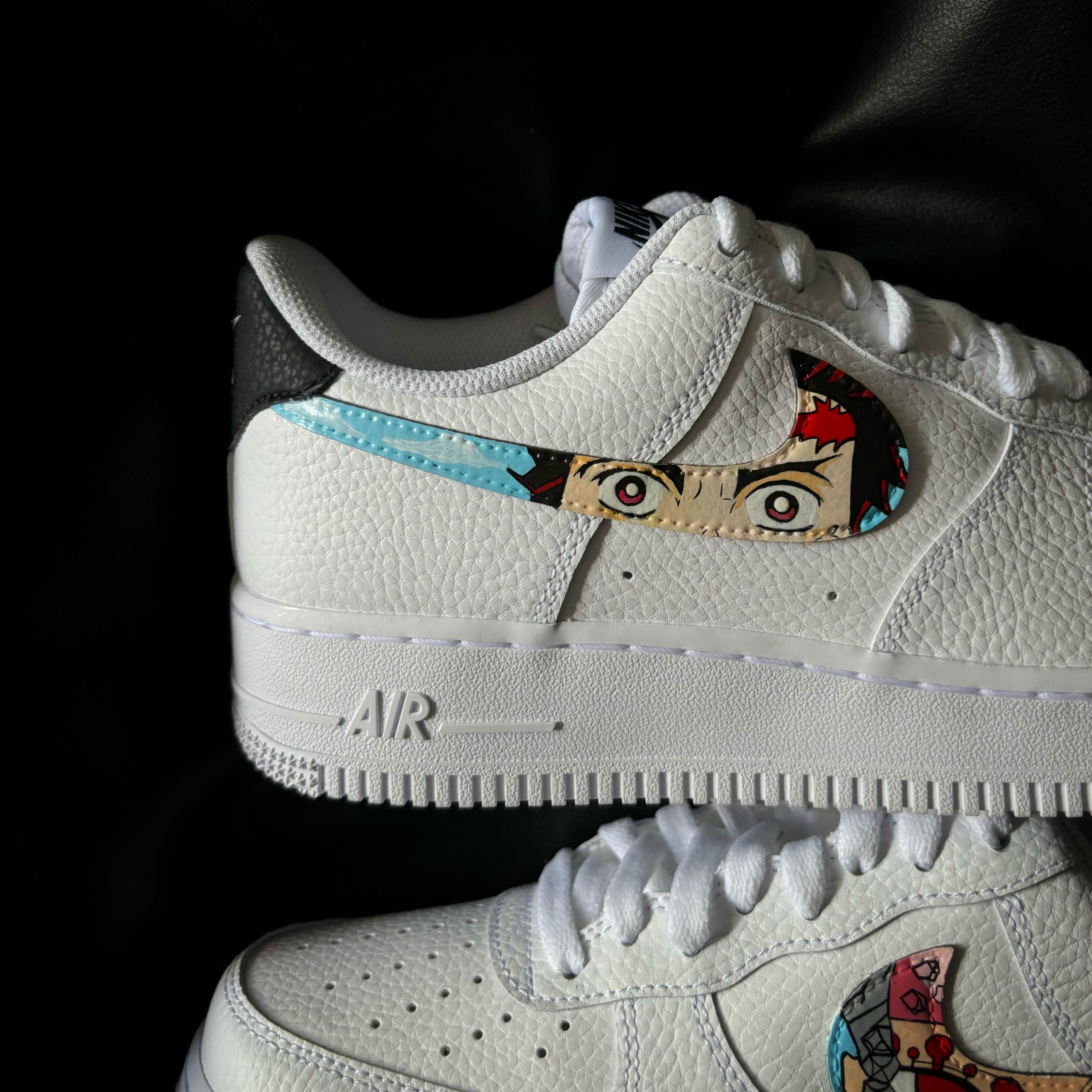 Nike Air Force 1 x Tanjiro Kamado x Uzui Tengen Knickgasm