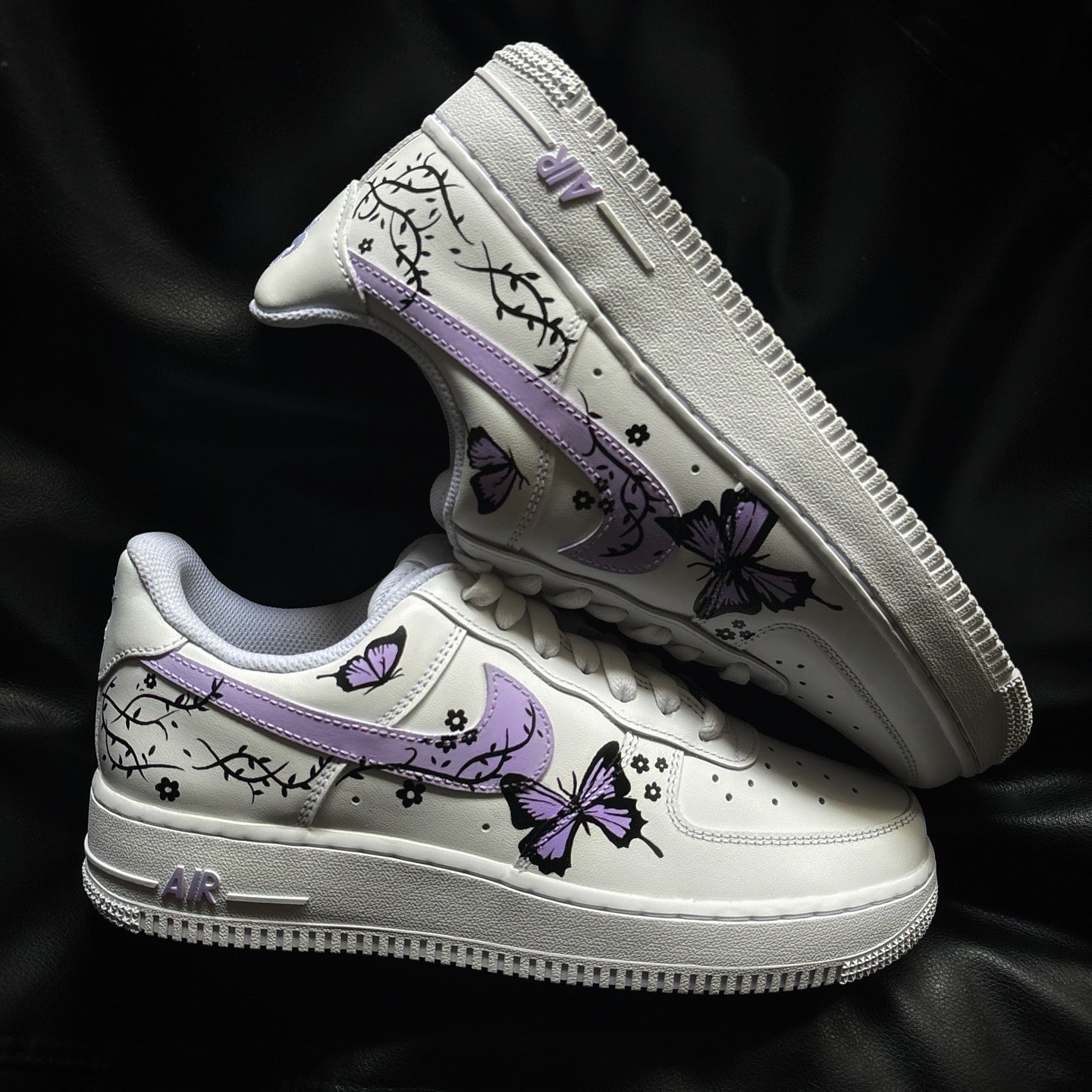 Nike Air Force 1 x lavender dreamland butterfly Knickgasm