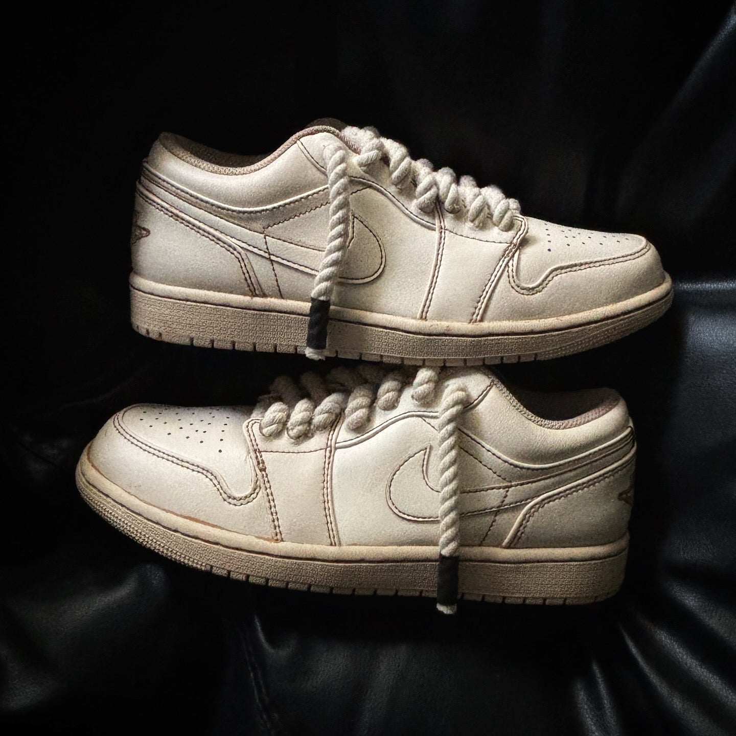 Nike Air Jordan 1 Lows x Coffee Dip (Rope Laces) Knickgasm