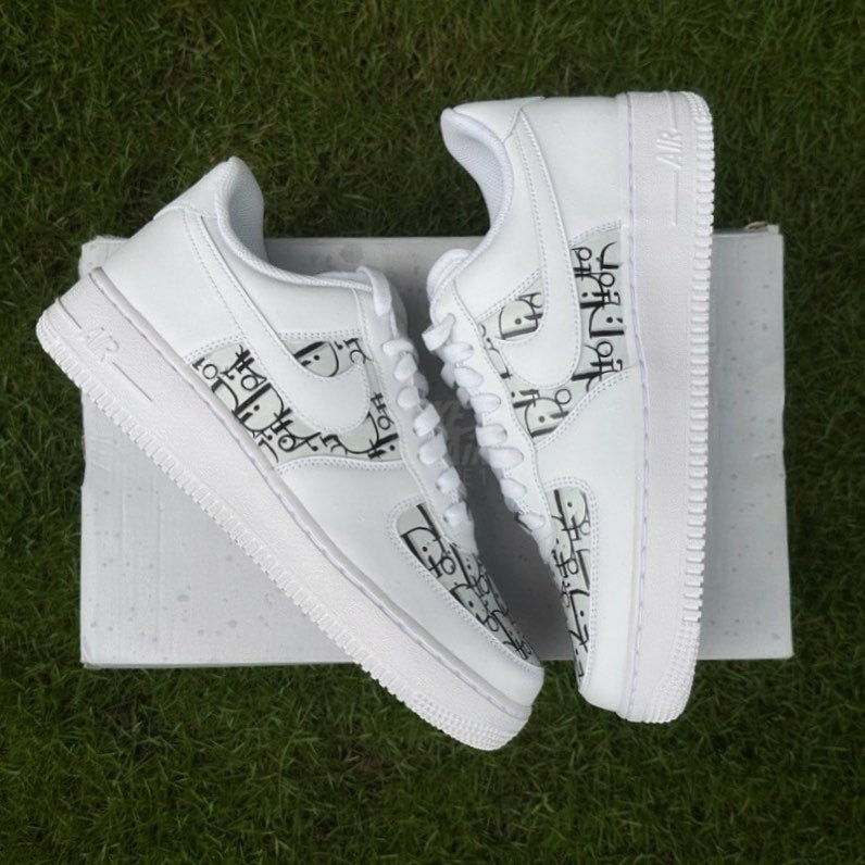 Air Force Air Dior Negro Af1 Dior Custom Black Air Force Dior