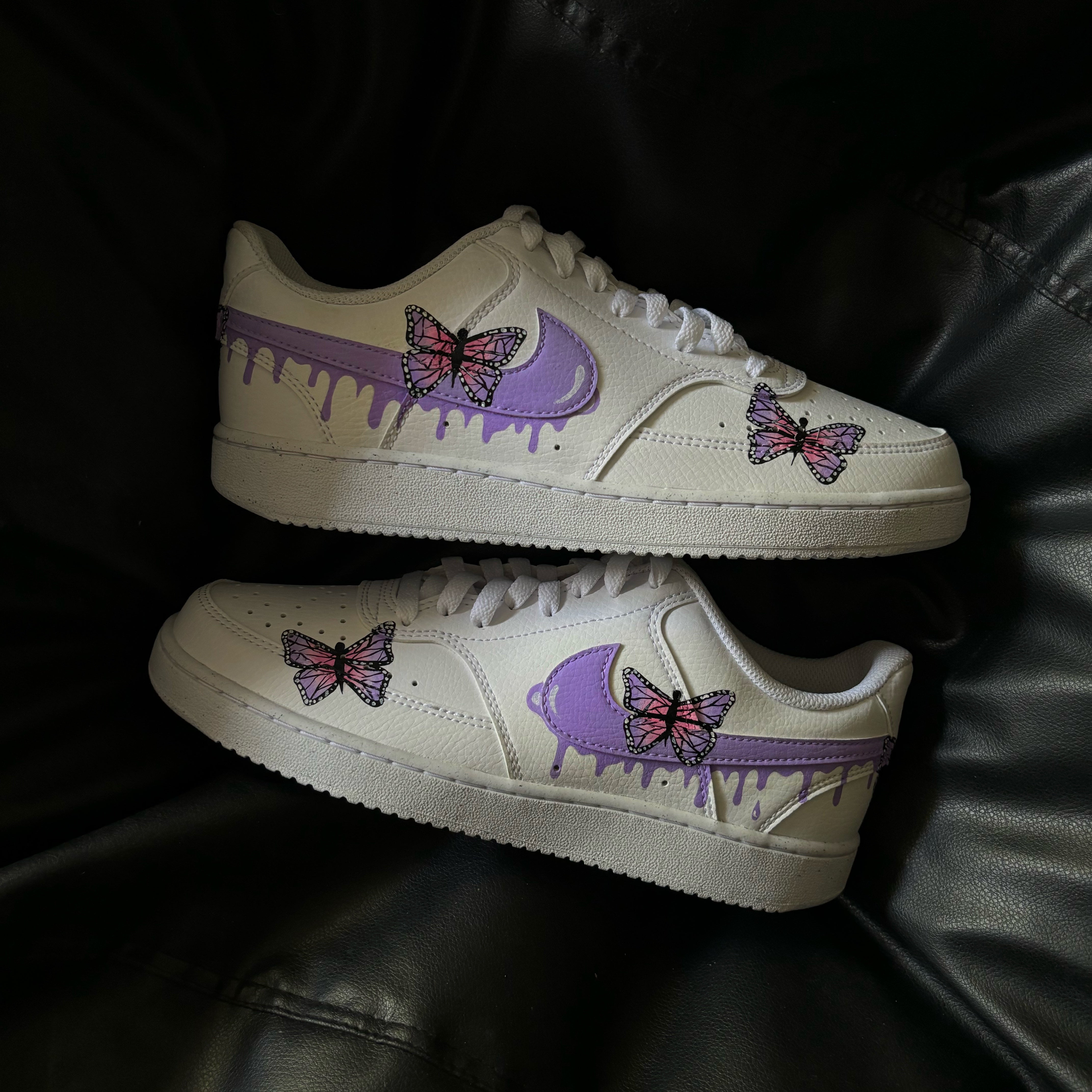 Nike Court Vision x lavender butterfly drip Knickgasm