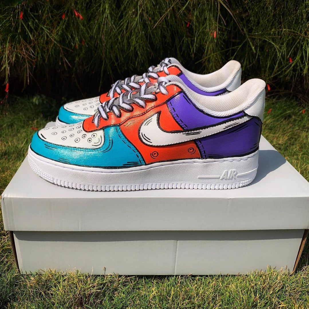 Custom painted nike air force shop ones