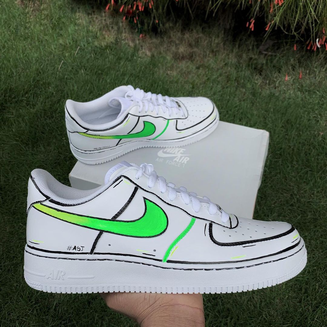 Nike Air Force 1 x Neon Gradient – Knickgasm