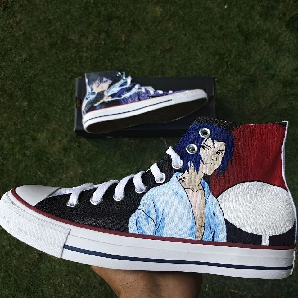 Light Yagami Custom Death Note Anime Slip On Shoes